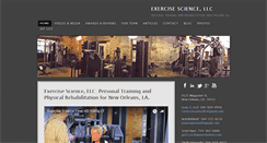 Desktop Screenshot of exercisesciencellc.com